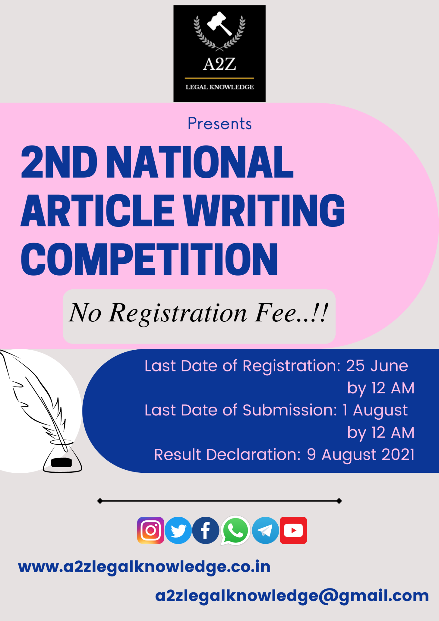 2nd National Article Writing Competition LEGAL UTILITY